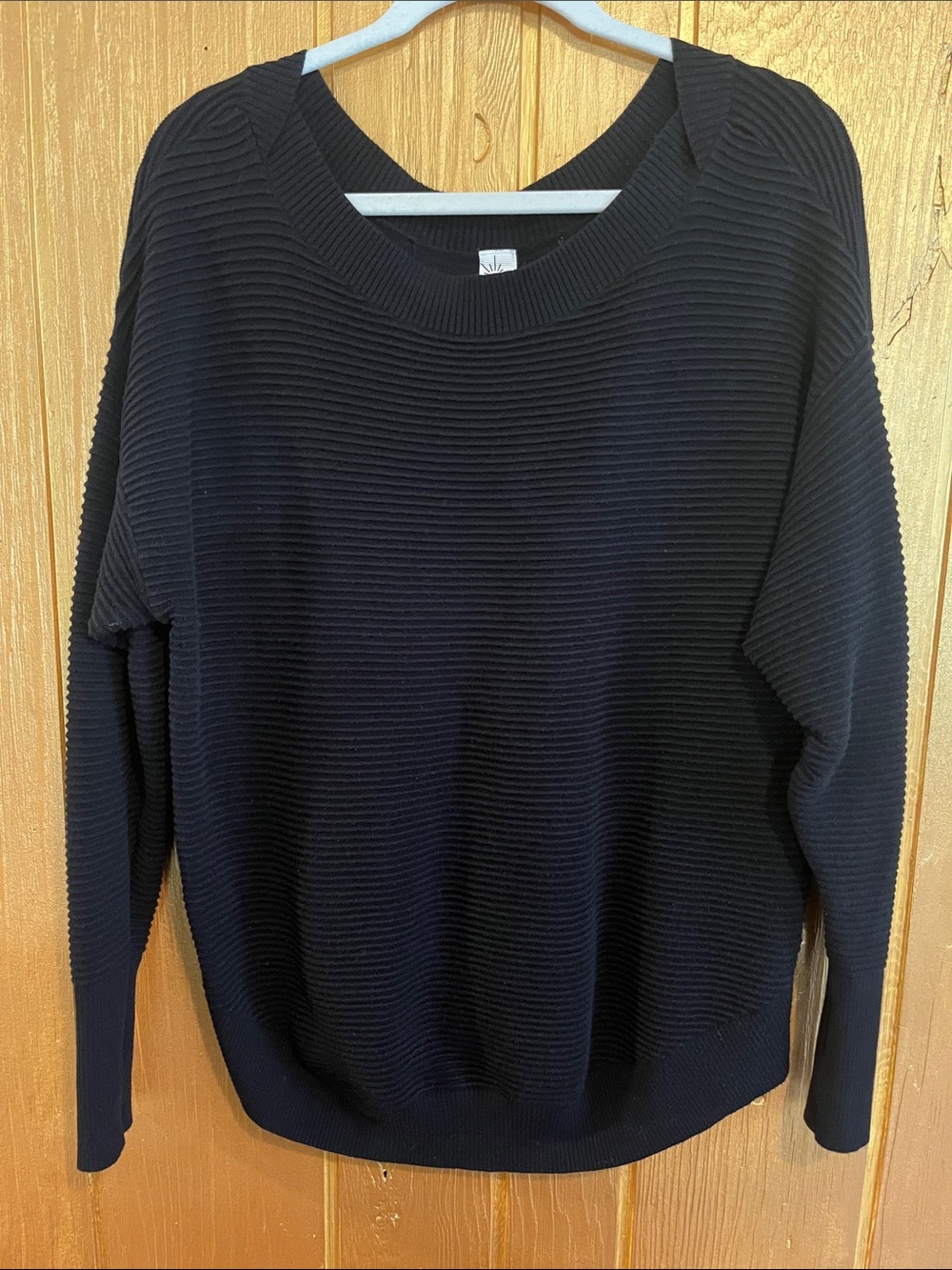 aerie Black Ribbed Sweater